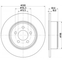 8DD 355 117-411 HELLA PAGID Гальмівний диск
