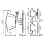 0 986 495 356 BOSCH Комплект гальмівних колодок дисковий гальм