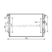VNA2324 AVA QUALITY COOLING Радіатор охолодження двигуна