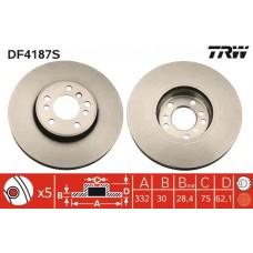 DF4187S TRW Гальмівний диск