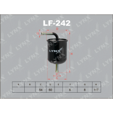 LF-242 LYNXauto Паливний фільтр