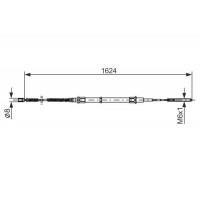 1 987 477 407 BOSCH Тросик, cтояночный тормоз