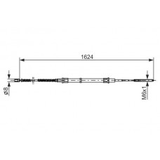 1 987 477 407 BOSCH Тросик, cтояночный тормоз