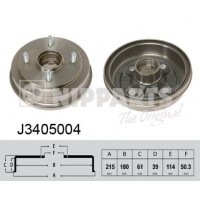 J3405004 NIPPARTS Гальмівний барабан