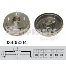 J3405004 NIPPARTS Гальмівний барабан