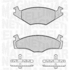 363916060393 MAGNETI MARELLI Комплект гальмівних колодок дисковий гальм