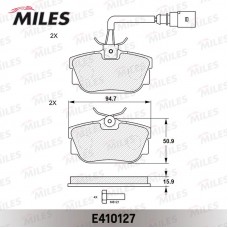 E410127 MILES Комплект гальмівних колодок дисковий гальм