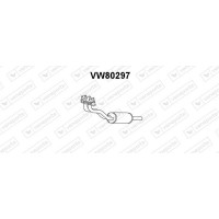 VW80297 VENEPORTE Предглушник вихлопних газів