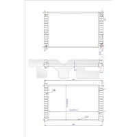 710-0030-R TYC Радіатор охолодження двигуна