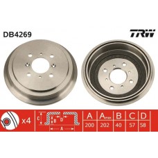 DB4269 TRW Гальмівний барабан