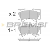 BP3381 BREMSI Комплект гальмівних колодок дисковий гальм
