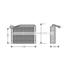 AIV142 AVA QUALITY COOLING Випарник кондиціонера