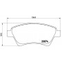 P 68 034 BREMBO Комплект гальмівних колодок дисковий гальм
