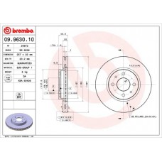 09.9630.10 BREMBO Гальмівний диск