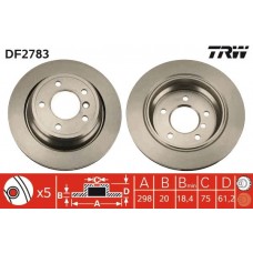 DF2783 TRW Гальмівний диск