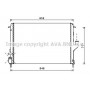 RTA2478 AVA QUALITY COOLING Радіатор охолодження двигуна