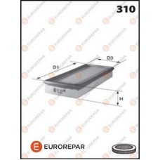 1616268380 EUROREPAR Повітряний фільтр