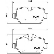 P 06 080 BREMBO Комплект гальмівних колодок дисковий гальм
