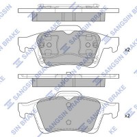 SP1834 Hi-Q Комплект гальмівних колодок дисковий гальм
