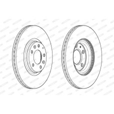 DDF1880C FERODO Гальмівний диск