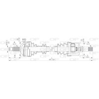 DRS6052.00 OPEN PARTS Привідний вал