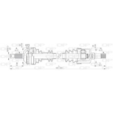 DRS6052.00 OPEN PARTS Привідний вал