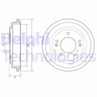 BF613 DELPHI Гальмівний барабан