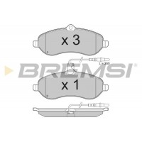 BP3283 BREMSI Комплект гальмівних колодок дисковий гальм