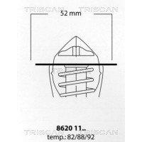 8620 1192 TRISCAN Термостат охолоджувальна рідина