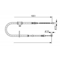 1 987 477 862 BOSCH Тросик, cтояночный тормоз