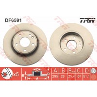 DF6591 TRW Гальмівний диск