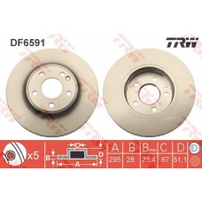 DF6591 TRW Гальмівний диск
