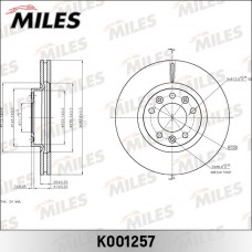 K001257 MILES Гальмівний диск
