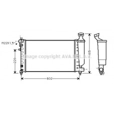 CNA2119 AVA QUALITY COOLING Радіатор охолодження двигуна