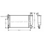 CNA2119 AVA QUALITY COOLING Радіатор охолодження двигуна