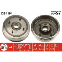 DB4194 TRW Гальмівний барабан