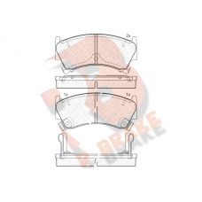 RB1153 R BRAKE Комплект гальмівних колодок дисковий гальм