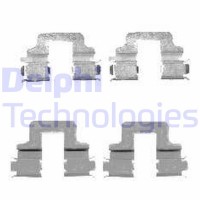 LX0480 DELPHI Комплектуючі колодки дискового гальма