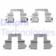 LX0480 DELPHI Комплектуючі колодки дискового гальма