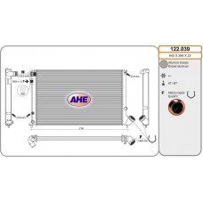 122.039 AHE Радіатор охолодження двигуна