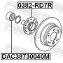 DAC38730040M FEBEST Підшипник ступиці колеса