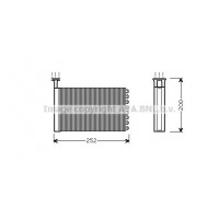 FD6164 AVA QUALITY COOLING Теплообмінник обігрів салону