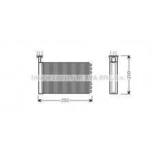 FD6164 AVA QUALITY COOLING Теплообмінник обігрів салону