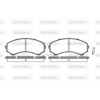 P2963.00 WOKING Комплект гальмівних колодок дисковий гальм