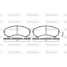P2963.00 WOKING Комплект гальмівних колодок дисковий гальм