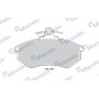 MBF015088 MANDO Комплект гальмівних колодок дисковий гальм