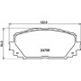 8DB 355 013-901 HELLA Комплект гальмівних колодок, дискове гальмо