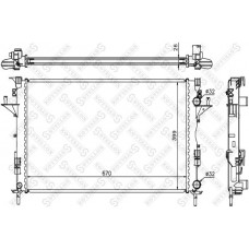 10-25357-SX STELLOX Радіатор охолодження двигуна