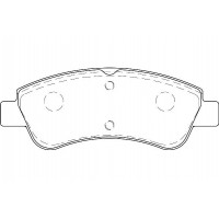 2135166 Omnicraft Комплект гальмівних колодок дисковий гальм