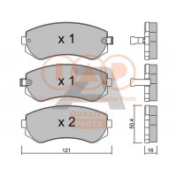 704-13032P IAP QUALITY PARTS Комплект гальмівних колодок дисковий гальм
